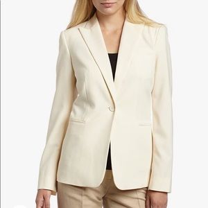 Calvin Klein women’s single button suit jacket with straight leg dress pant